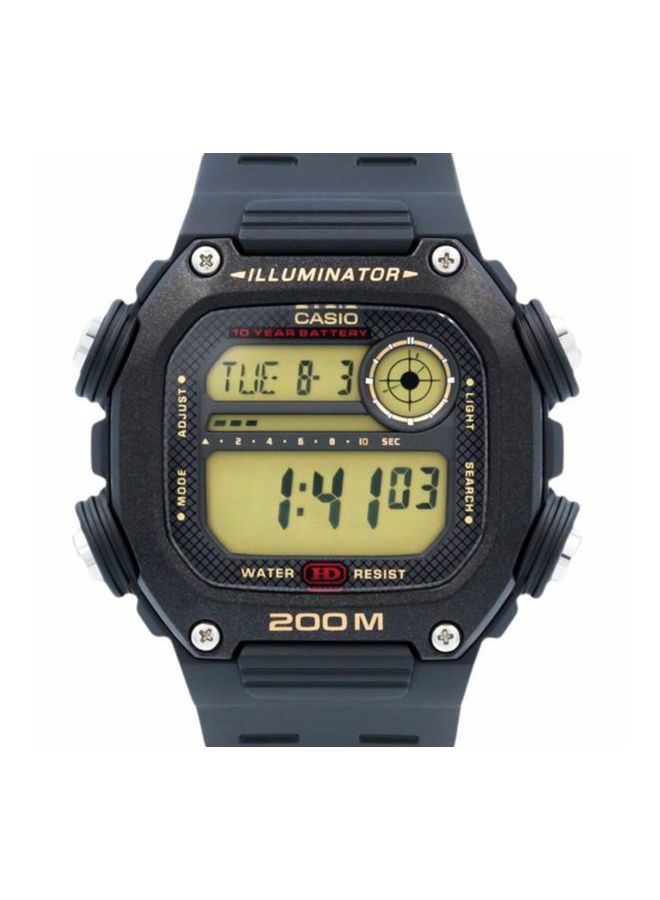CASIO - Men's Resin Digital Wrist Watch DW-291H-9AVDF - 50 mm - Black - Image 1