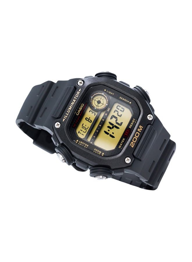 CASIO - Men's Resin Digital Wrist Watch DW-291H-9AVDF - 50 mm - Black - Image 1