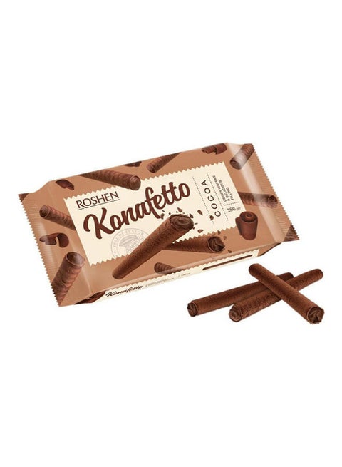 Konafetto Wafer Rolls With Cocoa Flavoured Cream 140grams