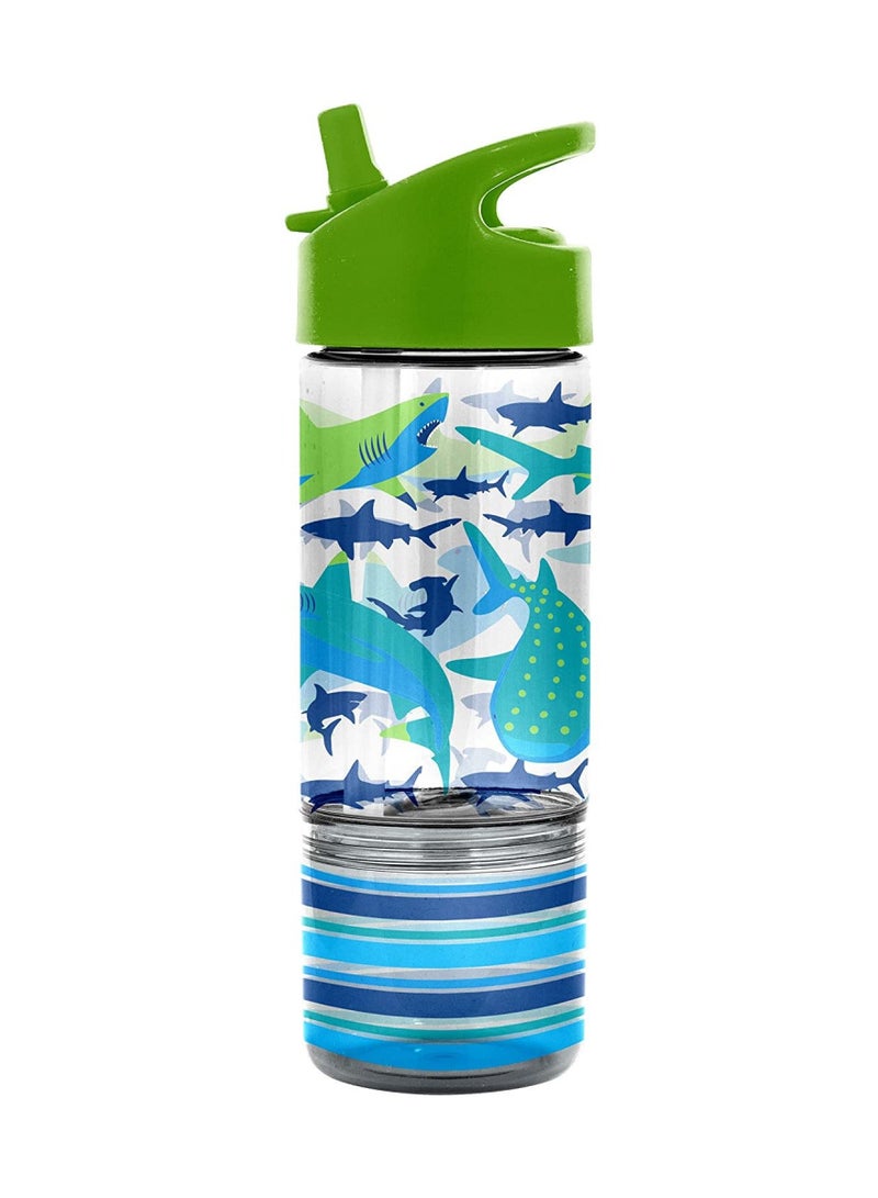 Stephen Joseph Sip and Snack Shark Water Bottle - Image 1