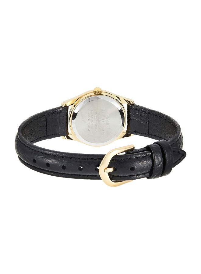 كاسيو ساعة يد بعقارب وسوار من الجلد طراز LTP-1094Q-7B2RDF للنساء - Image 2