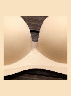 Generic Women Comfy Lace Beauty Back Thin Bra Panty Set Beige  - Image 2