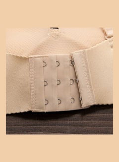 Generic Women Comfy Lace Beauty Back Thin Bra Panty Set Beige  - Image 3