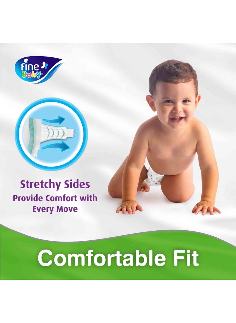 Fine Baby - 64 Pieces Baby Diaper, Size 3,Medium 4-9 Kg,Jumbo Pack - Image 1