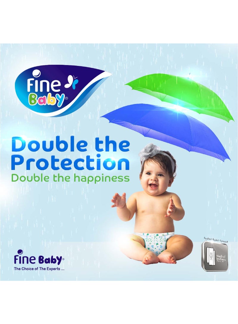 Fine Baby - 64 Pieces Baby Diaper, Size 3,Medium 4-9 Kg,Jumbo Pack - Image 1