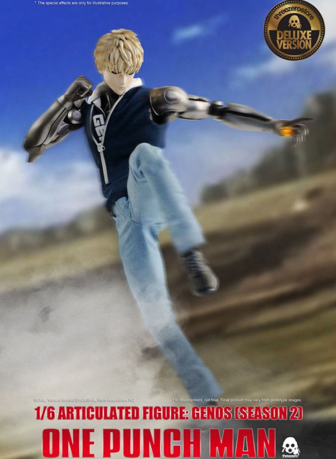 THREEZERO One Punch Man Genos Action Figure With Accessories 12inch - Image 5
