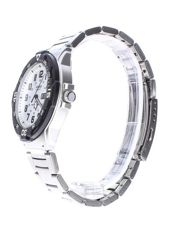 كاسيو ساعة يد بعقارب وسوار من الستانلس ستيل طراز MRW-200HD-7BVDF للرجال - Image 3