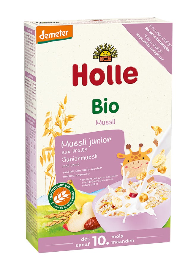 Holle Organic Junior Muesli Multi Grain With Fruit 250grams
