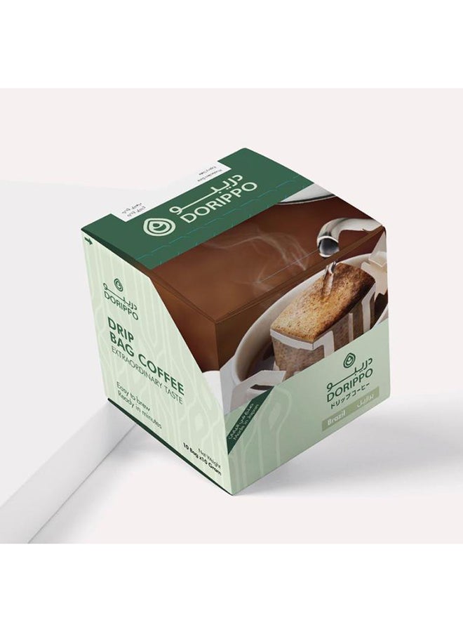 DORIPPO Drip Bag Coffee Brazil 10grams Pack of 10  - Image 2
