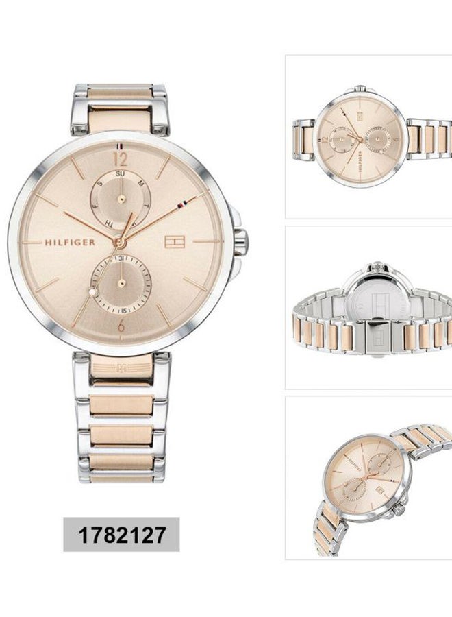 TOMMY HILFIGER - Women's Angela Round Shape Metal Analog Wrist Watch 37 mm - 2-Tone - 1782127 - Image 1