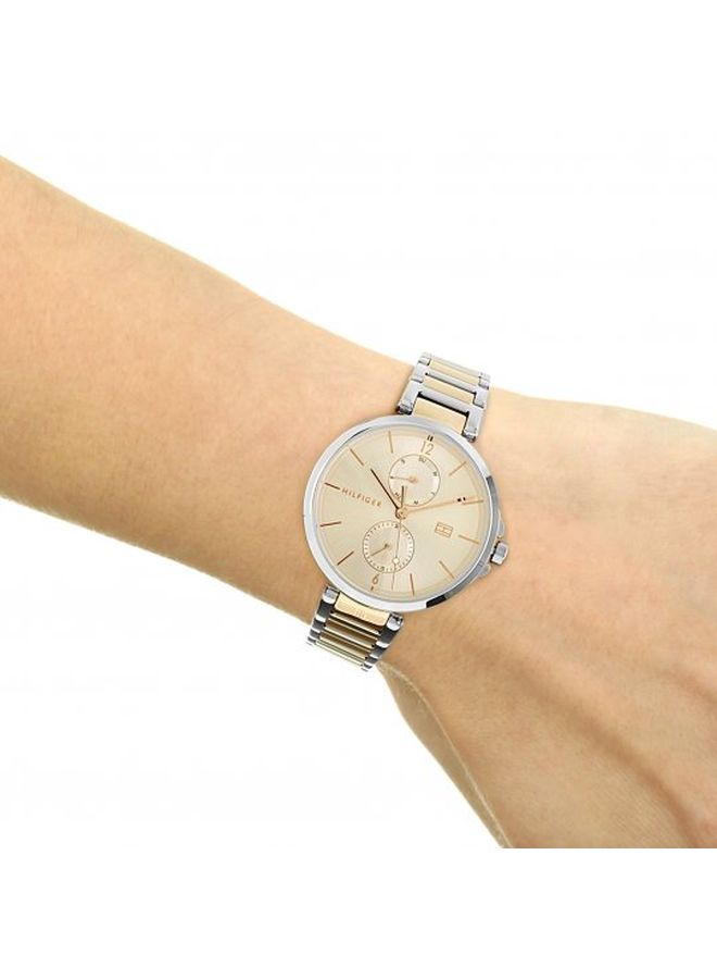 TOMMY HILFIGER - Women's Angela Round Shape Metal Analog Wrist Watch 37 mm - 2-Tone - 1782127 - Image 1