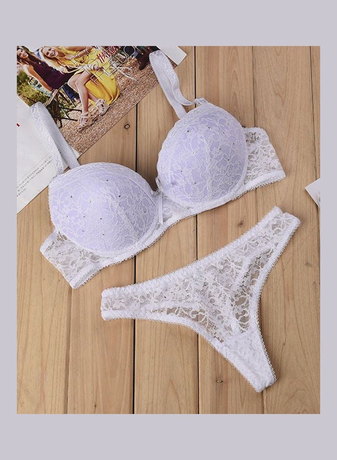 Generic - Womens Stylish Bra Panty Set White - Image 1