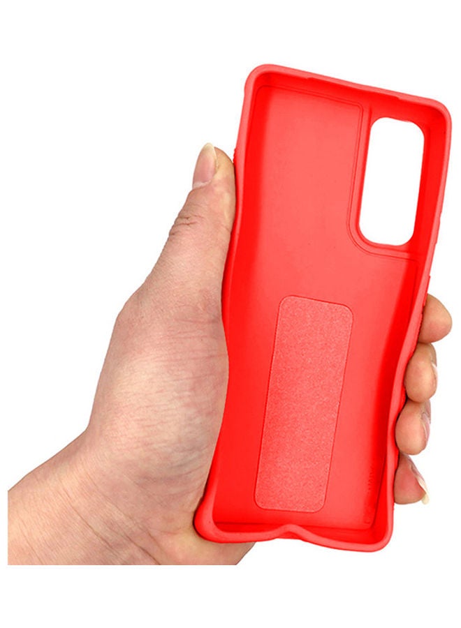 Wtech Hand Band Grip Case Cover For Samsung Galaxy S21 Red - Image 2