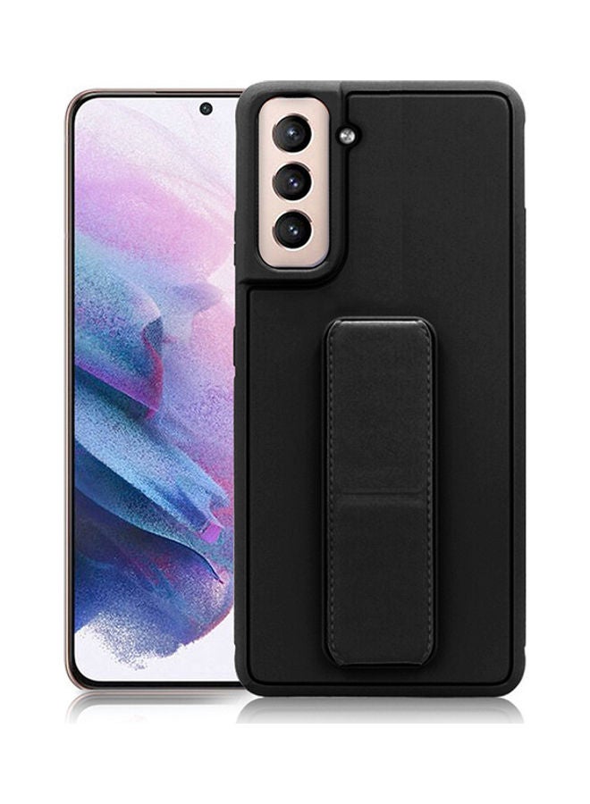 Wtech - Hand Band Grip Case Cover For Samsung Galaxy S21 Plus Black - Image 1
