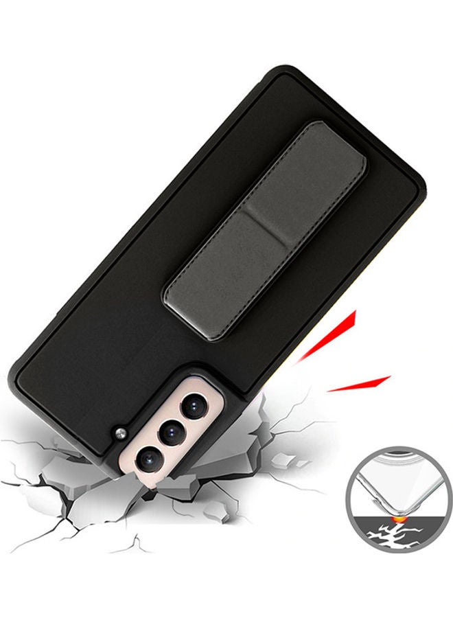 Wtech - Hand Band Grip Case Cover For Samsung Galaxy S21 Plus Black - Image 1