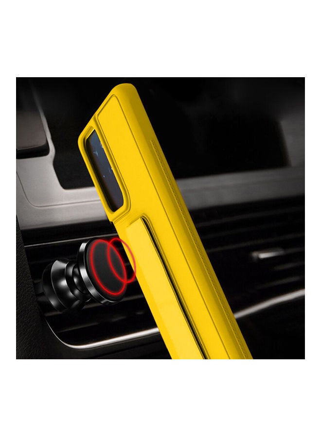 دبليو تيك غطاء حماية بمقبض يد شريطي لهاتف سامسونج جالاكسي S21 ألترا أصفر - Image 5