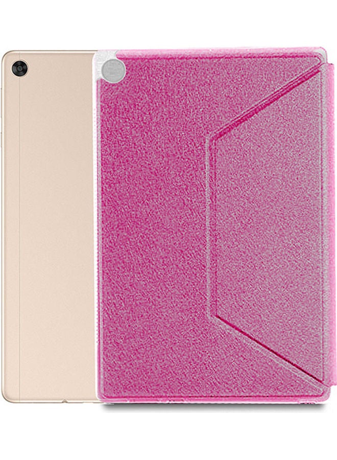 دبليو تيك غطاء حماية قلاب بثلاث طيات لميت باد هواوي T10s وردي - Image 3