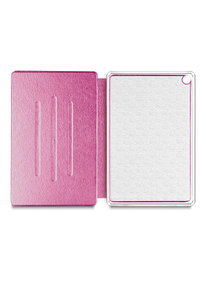 دبليو تيك غطاء حماية قلاب بثلاث طيات لميت باد هواوي T10s وردي - Image 4