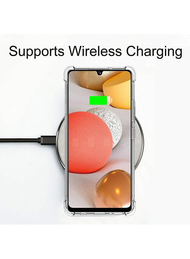 دبليو تيك غطاء حماية خلفي واق ومُمتص للصدمات مُخصص لهاتف سامسونج جالاكسي A42 5G شفاف - Image 5