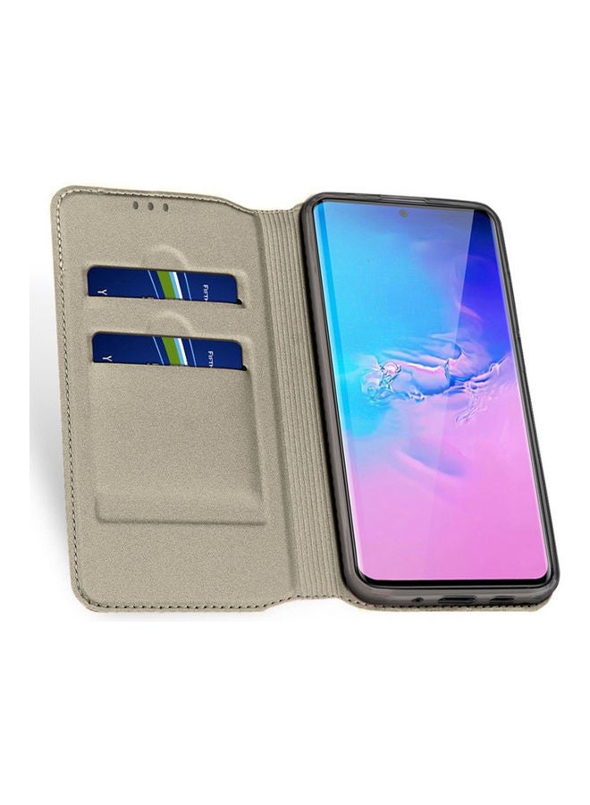 دبليو تيك غطاء حماية قلاب بتصميم محفظة لهاتف سامسونج جالاكسي A21s أسود - Image 3