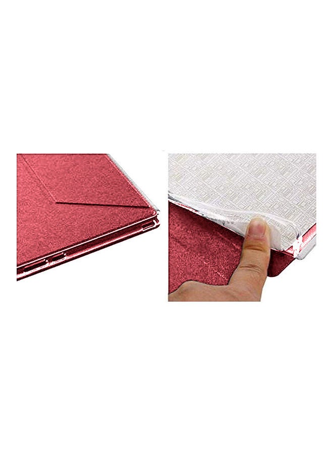 Wtech Folio Flip Trifold Stand Case Cover For Huawei MatePad Lite 10.4 Red - Image 5