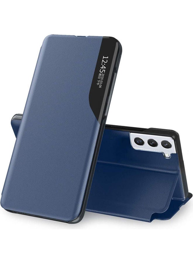 Wtech Smart Flip Case Cover With Translucent Window For Samsung Galaxy S21 Plus 5G Blue Blue - Image 1