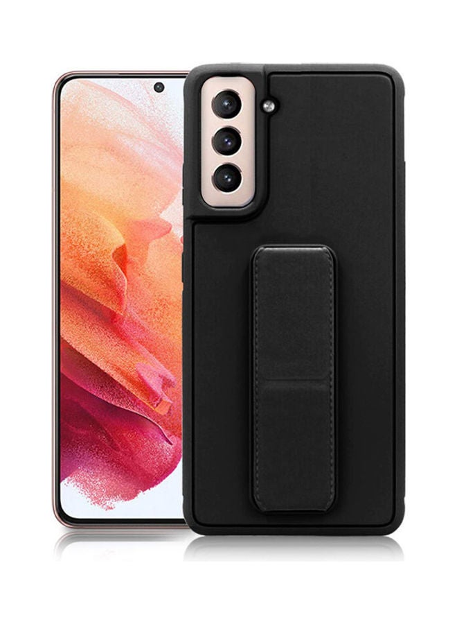 Wtech Hand Band Grip Case Cover For Samsung Galaxy S21 Black Black  - Image 1