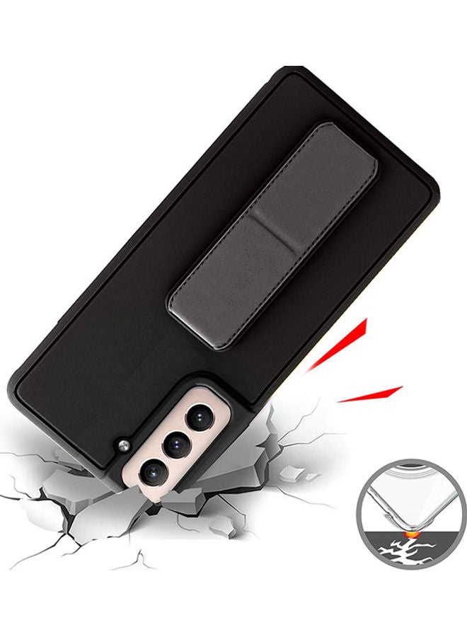 Wtech Hand Band Grip Case Cover For Samsung Galaxy S21 Black Black  - Image 5