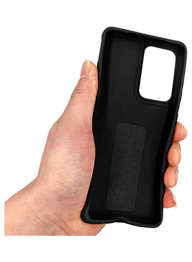 Wtech Hand Band Grip Case Cover For Samsung Galaxy S21 Ultra Black - Image 2