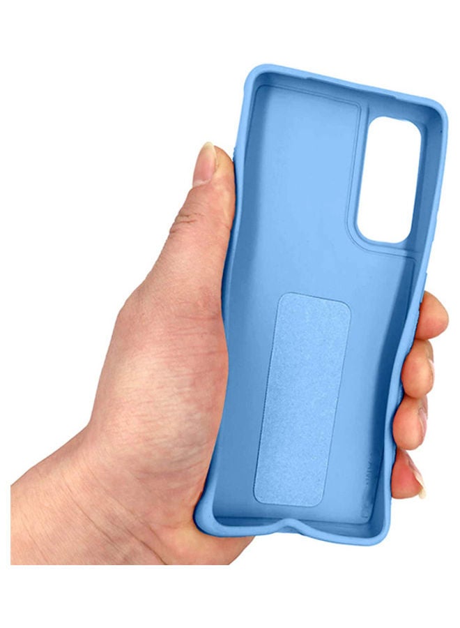 Wtech Hand Band Grip Case Cover For Samsung Galaxy S21 Blue - Image 2