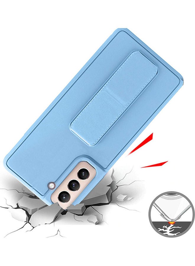 Wtech Hand Band Grip Case Cover For Samsung Galaxy S21 Blue - Image 5