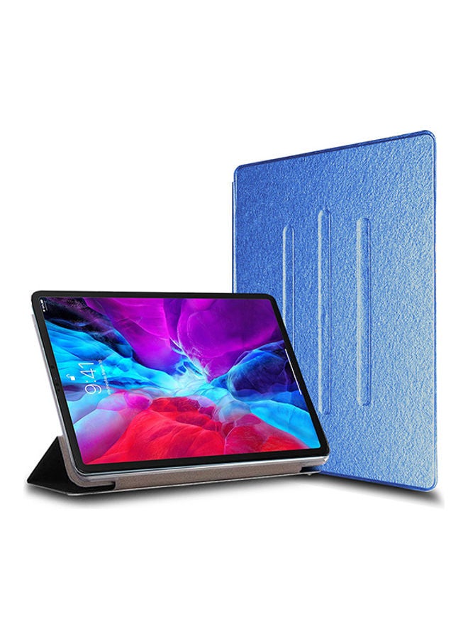 Wtech - Folio Flip Trifold Stand Case Cover For Apple iPad Pro 12.9 - 2020 Blue - Image 1