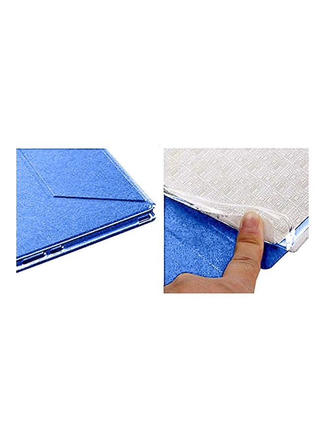 Wtech - Folio Flip Trifold Stand Case Cover For Apple iPad Pro 12.9 - 2020 Blue - Image 1
