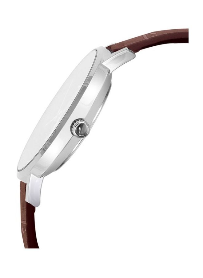 كاسيو ساعة يد إنتايسر بعقارب مقاومة للماء طراز LT- 01L-2B2UDF - 40 مم - بني للنساء - Image 3