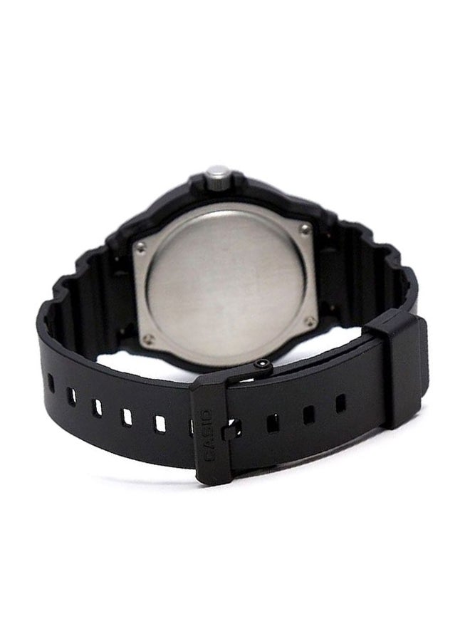 كاسيو ساعة يد بعقارب مقاومة للماء طراز MRW-200H-2B2VDF - 45 مم - أسود للرجال - Image 5