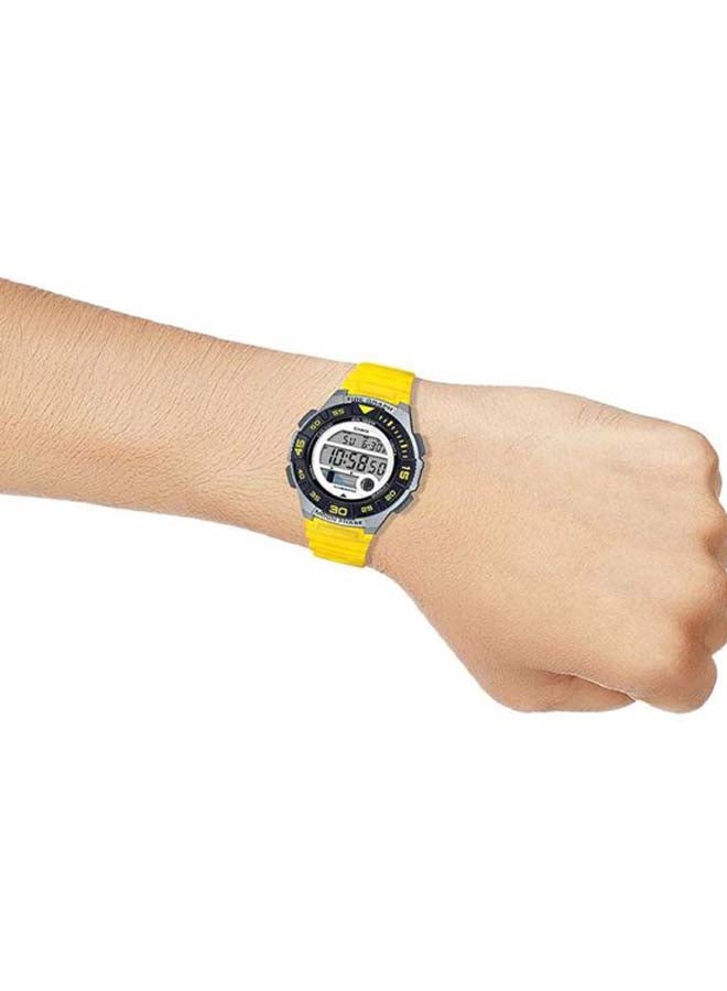 CASIO Women's Resin Digital Wrist Watch LWS-1100H-9AVDF - 38 mm - Yellow - Image 4