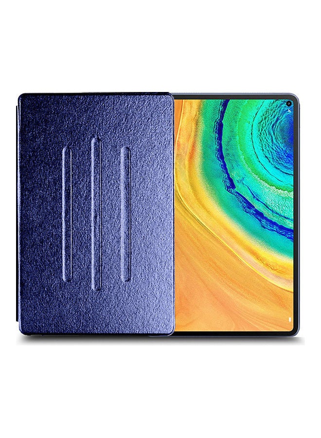 Wtech Folio Flip Trifold Stand Case Cover For Huawei MatePad Pro 5G Navy Blue - Image 1