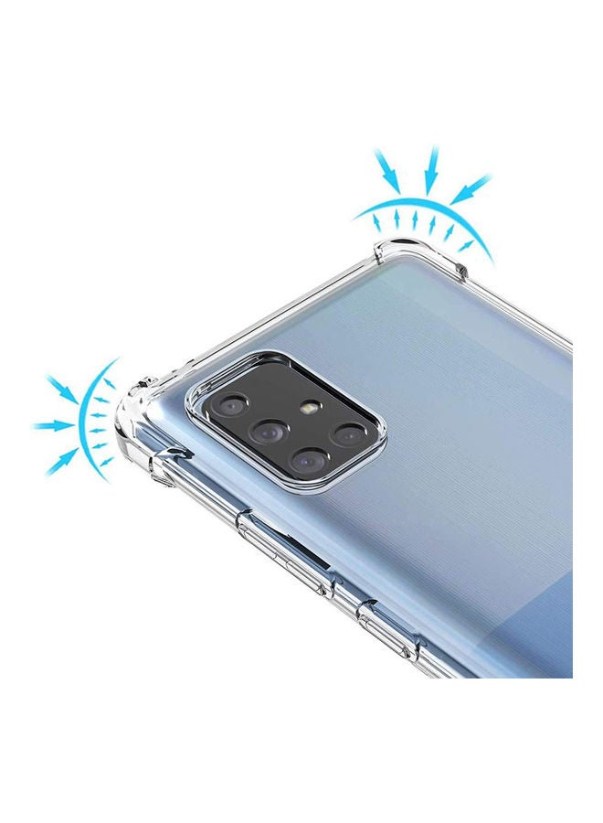 دبليو تيك غطاء حماية خلفي واقٍ مزود بممتصات صدمات لهاتف سامسونج جالاكسي A71 5G شفاف - Image 2