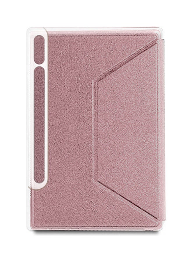 دبليو تيك غطاء حماية قابل للطي بثلاث طيات لهاتف سامسونج جالاكسي تاب S7 بلس ذهبي وردي - Image 3