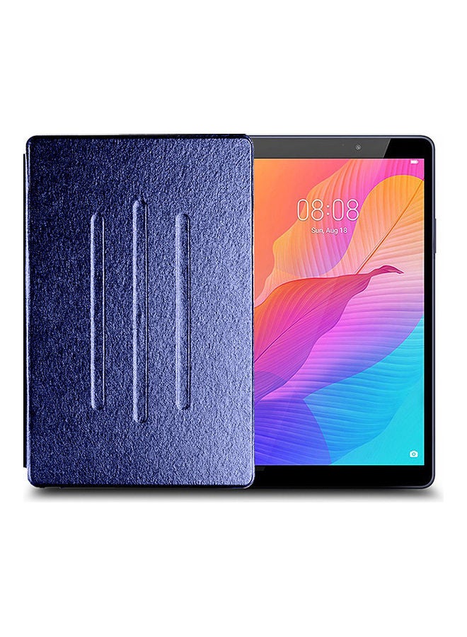 Wtech Folio Flip Trifold Stand Case Cover For Huawei MatePad T8 Navy Blue - Image 1