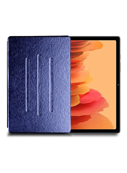Folio Flip Trifold Stand Case Cover For Samsung Galaxy Tab A7 - 2020 Navy Blue