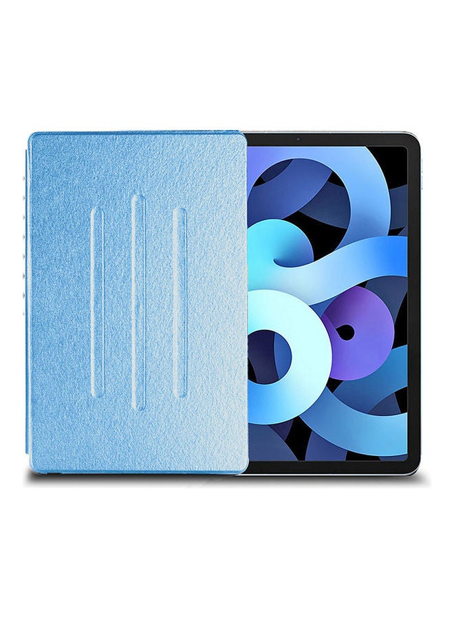 Wtech Folio Flip Trifold Stand Case Cover For Apple iPad Air 4 - 2020 Sea Blue - Image 1