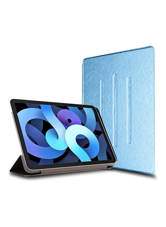 Wtech Folio Flip Trifold Stand Case Cover For Apple iPad Air 4 - 2020 Sea Blue - Image 2