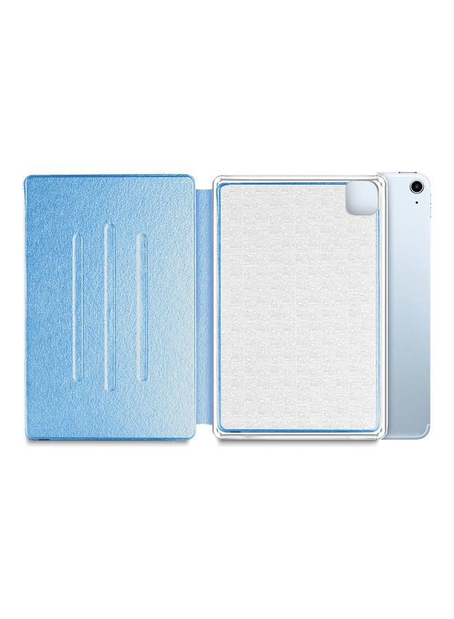 Wtech Folio Flip Trifold Stand Case Cover For Apple iPad Air 4 - 2020 Sea Blue - Image 4