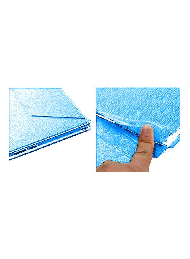 Wtech Folio Flip Trifold Stand Case Cover For Apple iPad Air 4 - 2020 Sea Blue - Image 5