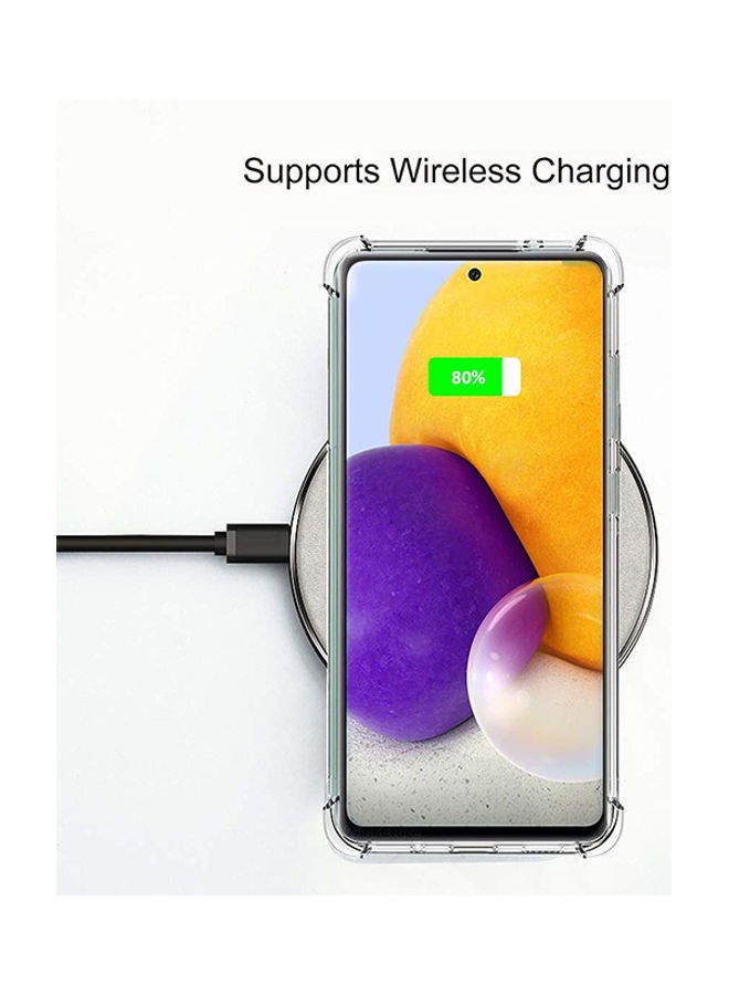 دبليو تيك غطاء حماية خلفي ممتص للصدمات لهاتف سامسونج جالاكسي A72 5G شفاف - Image 5