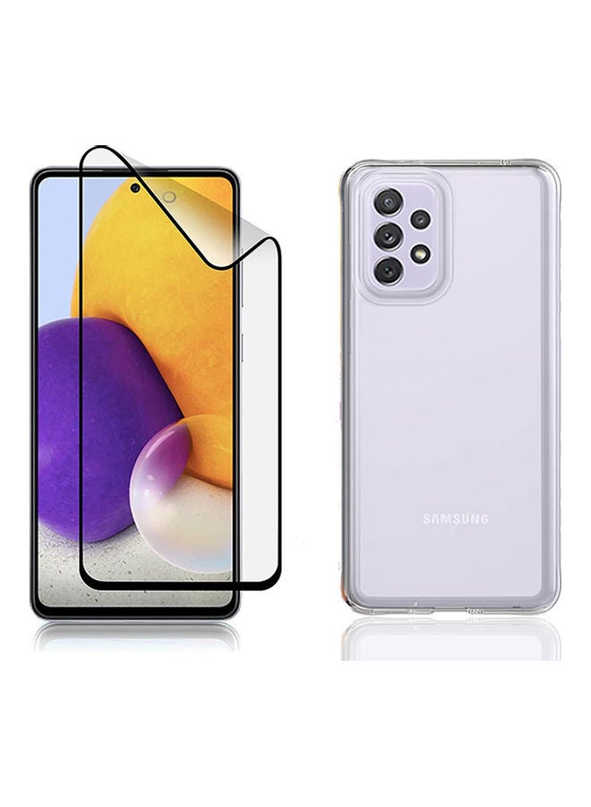 Wtech Screen Protector And Back Cover Case For Samsung Galaxy A72 Combo Pack Clear - Image 2
