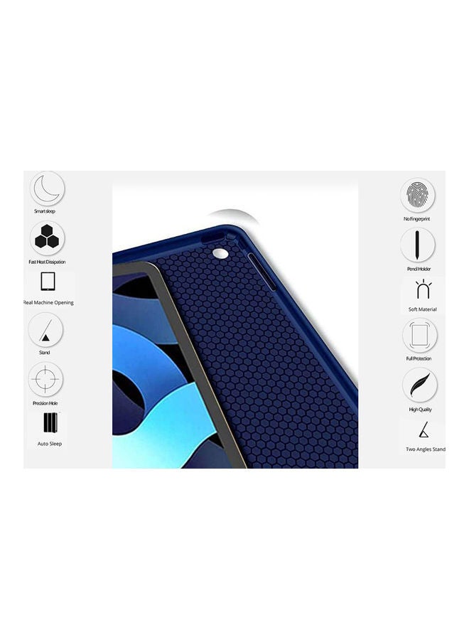 Smart Flip Auto Sleep/Wake Case Cover For Apple iPad Air 4 - 2020 Navy Blue - v1619617173/N47023481A_6