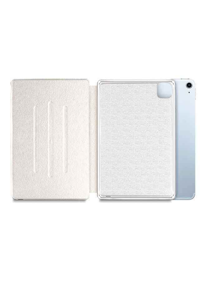 Wtech Folio Flip Trifold Stand Case Cover For Apple iPad Air 4 - 2020 Pearl White  - Image 4