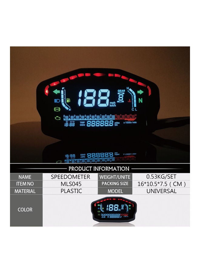 Generic Universal Motorcycle Gauge Meter  - Image 3